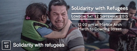 Aufruf zur Londoner Kundgebung Solidarity with Refugees